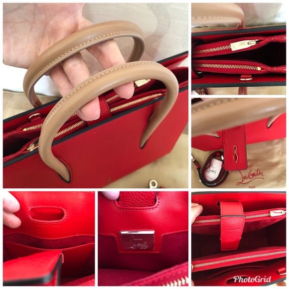 Sold Christian Louboutin Paloma Medium Red Tote - Picture 8 of 8